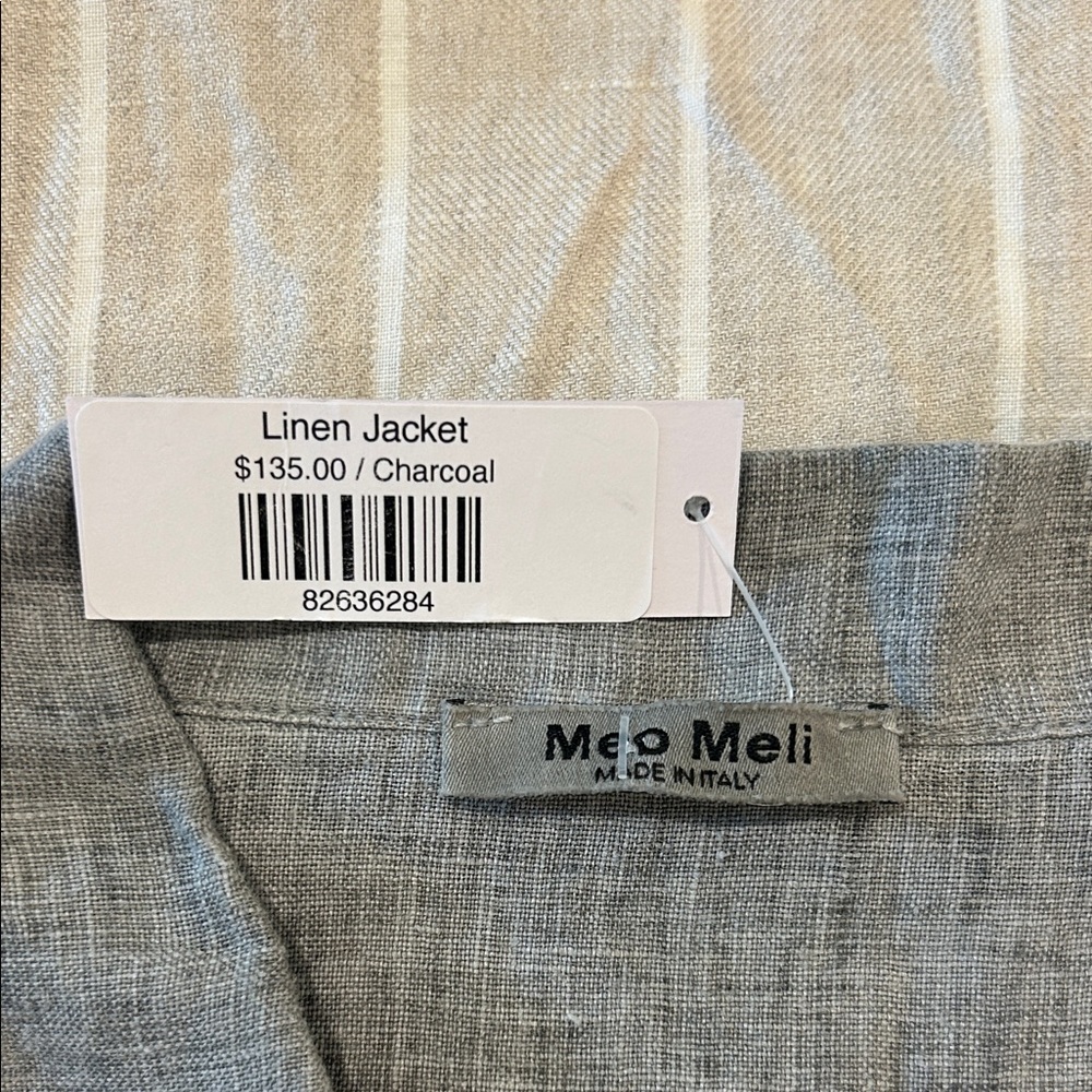 Relaxed Gray Button-Front Jean Jacket - Picture 2 of 3